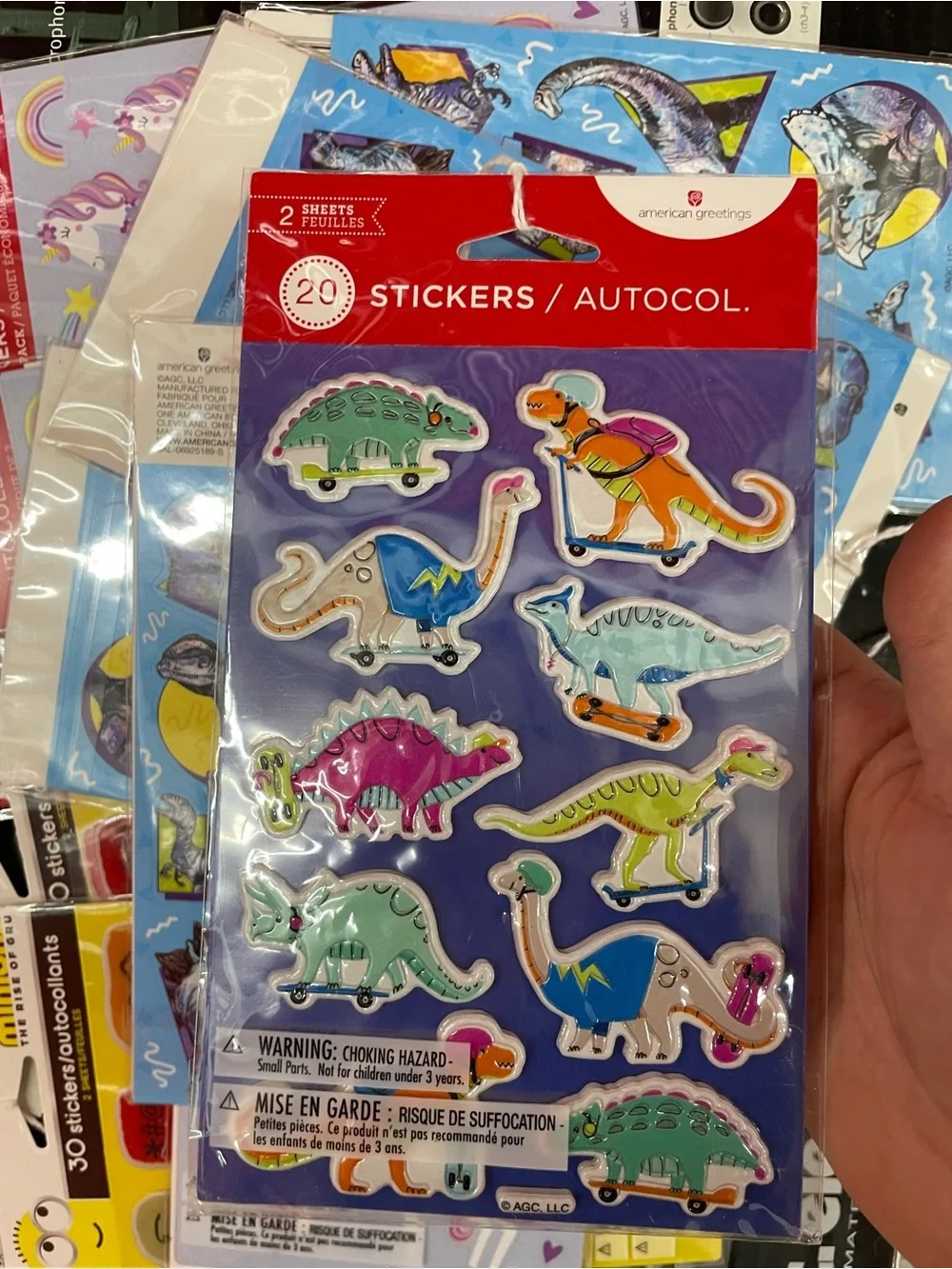 10 packs of stickers
